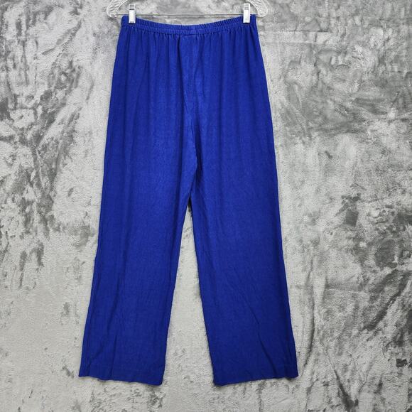 Vintage Alex Evenings Pants Womens 12 PETITE Pull On Stretch High Rise Straight - Picture 3 of 10